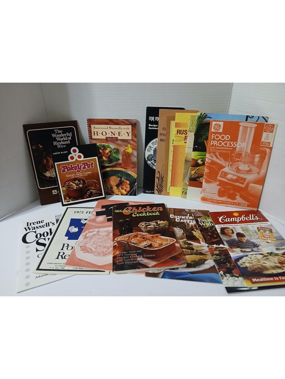 Lot Of 15 Cookbooks Booklets Pamplet Vtg